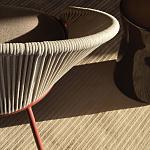 Дизайнерское уличное кресло с веревочной спинкой PETALO Armchair варинант исполнения - 9 | Loft Concept в Рязани