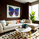 Дизайнерский журнальный столик чёрный с круглой столешницей Arycy варинант исполнения - 4 | Loft Concept в Рязани