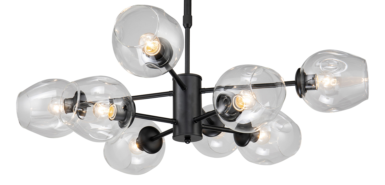 Люстра Branching Bubble Chandelier black 8 Люстра Branching Bubble Chandelier black 8 - Loft-Concept в Рязани