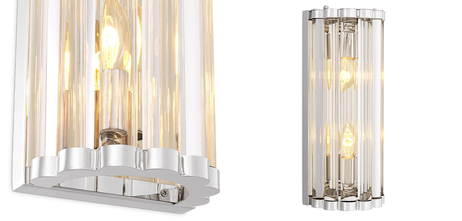 Бра Eichholtz Wall Lamp Amalfi S Nickel Бра Eichholtz Wall Lamp Amalfi S Nickel - Loft-Concept в Рязани