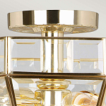 Потолочный светильник шестигранной формы с прозрачными стеклянным плафоном Elstead Lighting варинант исполнения - 10 | Loft Concept в Рязани