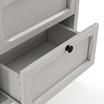 Комод узкий с 5-ю ящиками серый Silva Grey Chest of Drawers варинант исполнения - 4 | Loft Concept в Рязани