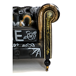 Диван в Лофт Честерфильд граффити из винтажной кожи GRAFFITI PARA Chesterfield варинант исполнения - 6 | Loft Concept в Рязани