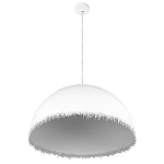 Подвесной светильник в форме купола белого цвета с ажурной бахромой Tactile Line варинант исполнения - 4 | Loft Concept в Рязани