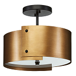 Потолочный светильник круглый светодиодный Semicircular Gold Panels старинная латунь варинант исполнения - 3 | Loft Concept в Рязани