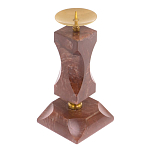 Подсвечник фигурный из натурального камня лемезит Stone Candlestick варинант исполнения - 1 | Loft Concept в Рязани