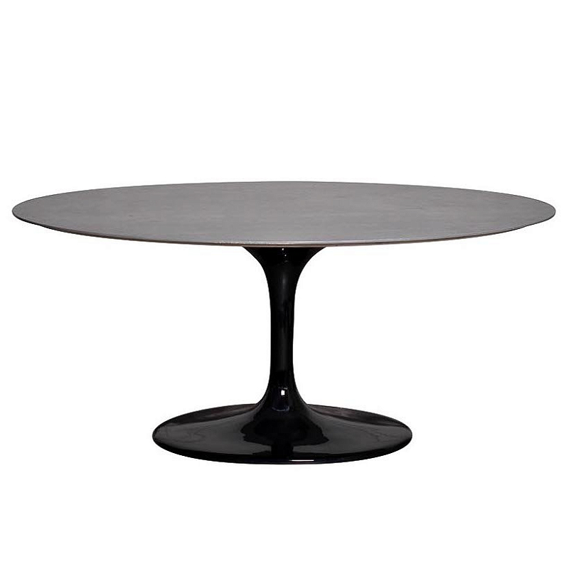 Стол Tulip black II Серый Черный Стол Tulip black II Серый Черный в Рязани | Loft Concept