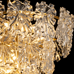 Люстра многоярусная с объемными прозрачными цветами Hanging Flowers варинант исполнения - 5 | Loft Concept в Рязани