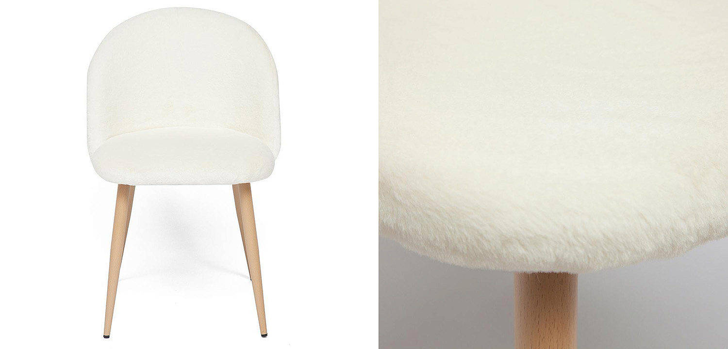 Стул Lea white plush - Loft-Concept в Рязани