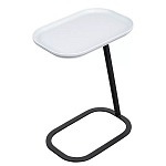 Столик приставной с прямоугольной серой столешницей Steel Stable Table варинант исполнения - 2 | Loft Concept в Рязани