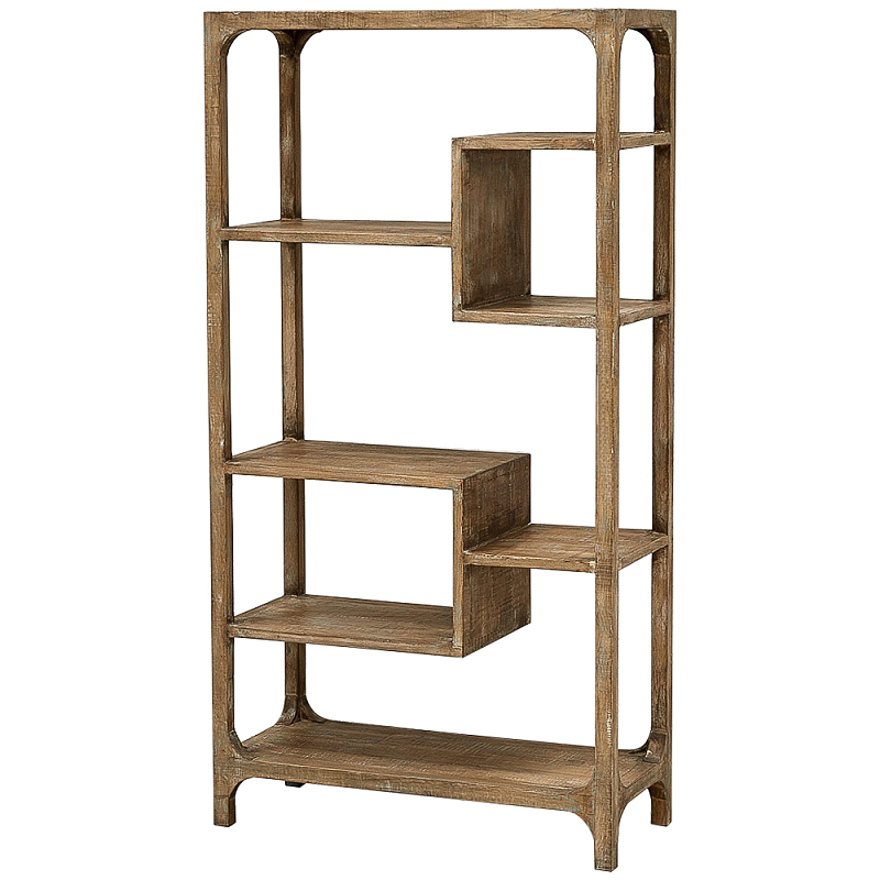Деревянный стеллаж Nery Wooden Rack Коричневый Деревянный стеллаж Nery Wooden Rack Коричневый в Рязани | Loft Concept