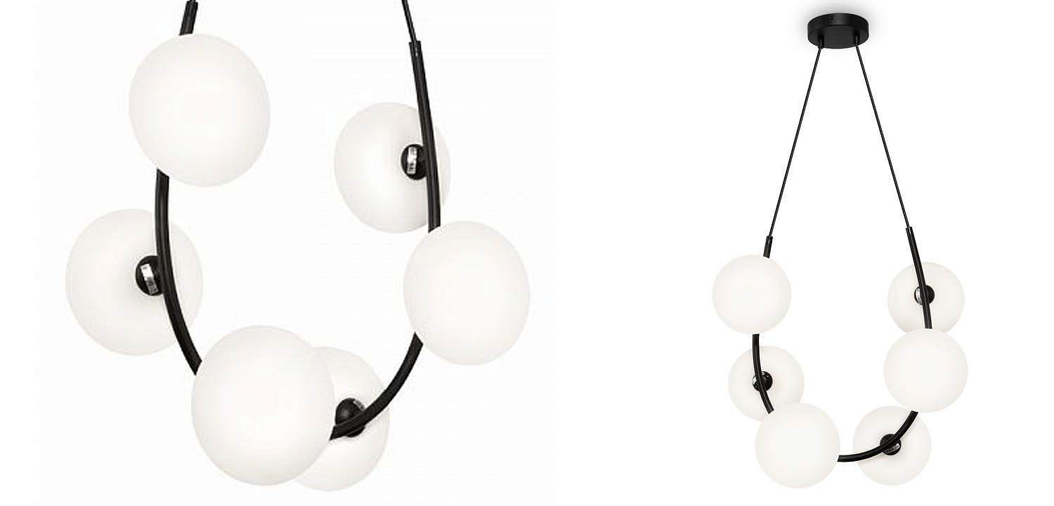 Люстра Marcan 6 Ball Chandelier Black Люстра Marcan 6 Ball Chandelier Black - Loft-Concept в Рязани
