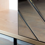 ТВ-тумба с зеркальным декором Serena TV-Stand варинант исполнения - 4 | Loft Concept в Рязани