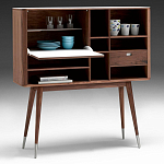 Дизайнерский комод-буфет на высоких ножках с выдвижными ящиками и открытыми полками Joshar варинант исполнения - 2 | Loft Concept в Рязани