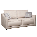 Диван двухместный раскладной светло-серый с кантом Pride варинант исполнения - 1 | Loft Concept в Рязани