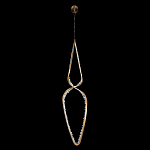 Подвесной светильник обрамленный элементами в виде кристаллов Smooth Shine варинант исполнения - 3 | Loft Concept в Рязани