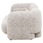 Дизайнерский двухместный диван с мягкими спинкой и подлокотниками бежевый Madelaine Sofa Beige варинант исполнения - 4 | Loft Concept в Рязани