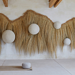 Большая дизайнерская Инсталляция из соломы RAFFIA Installation  варинант исполнения - 2 | Loft Concept в Рязани