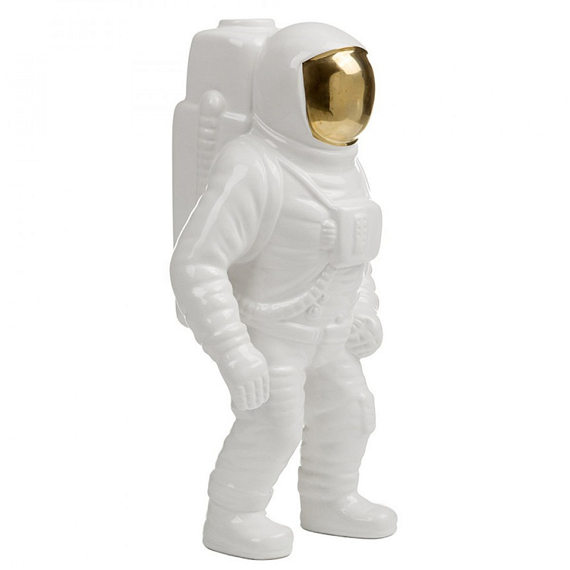 Статуэтка SELETTI Starman Vase Глянцевое золото Белый Статуэтка SELETTI Starman Vase Глянцевое золото Белый в Рязани | Loft Concept