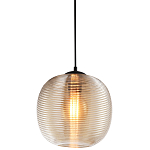 Подвесной светильник со стеклянным рельефным плафоном хром Perforated Glass 25 варинант исполнения - 1 | Loft Concept в Рязани