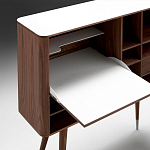 Дизайнерский комод-буфет на высоких ножках с выдвижными ящиками и открытыми полками Joshar варинант исполнения - 4 | Loft Concept в Рязани