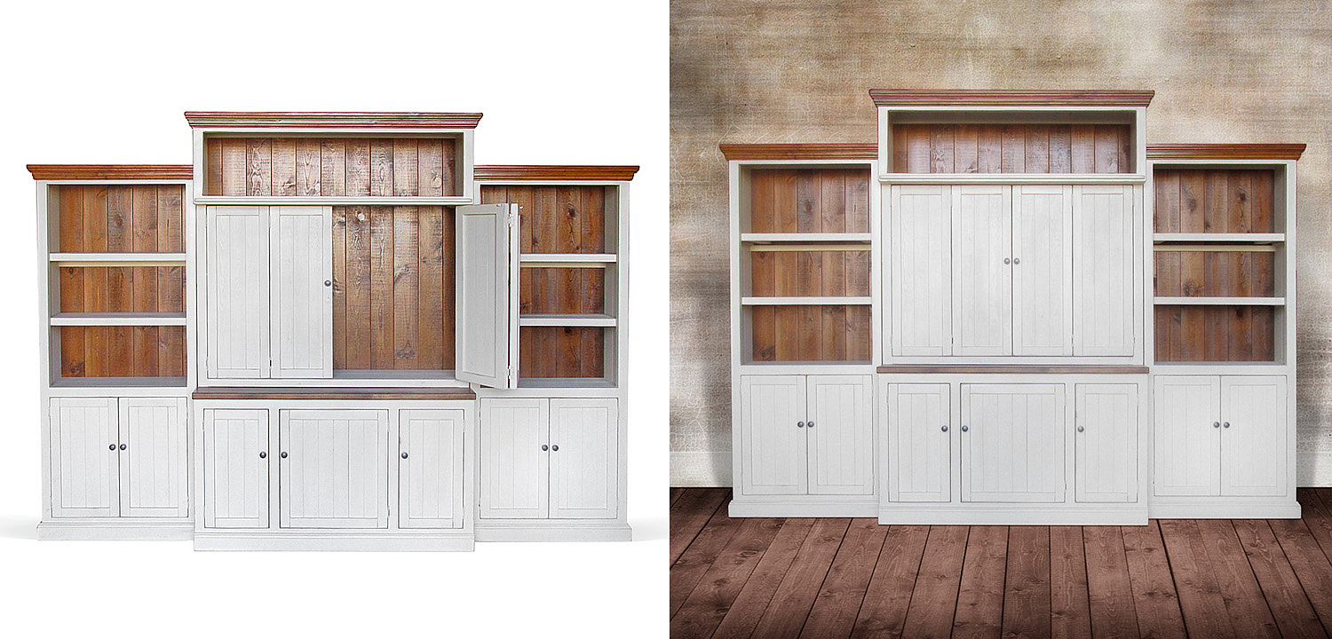 Шкаф-стеллаж Venanzo Provence HARMONIE Weathered White Шкаф-стеллаж Venanzo Provence HARMONIE Weathered White - Loft-Concept в Рязани