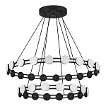 Люстра двухъярусная с круглыми светодиодными источниками света Maxine Light варинант исполнения - 3 | Loft Concept в Рязани