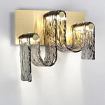 Бра волнистой формы из фактурного стекла Big Wave варинант исполнения - 2 | Loft Concept в Рязани