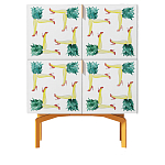 Тумба  с рисунком Short Pina Colada Orange варинант исполнения - 1 | Loft Concept в Рязани