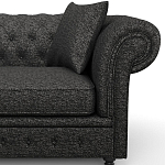 Мебельная ткань Шенилл темно-серый цвет 138 см T4-40 варинант исполнения - 8 | Loft Concept в Рязани