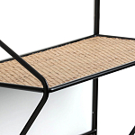 Настенная вешалка с полкой из ротанга Bourn Shelf-hanger варинант исполнения - 4 | Loft Concept в Рязани