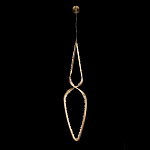 Подвесной светильник обрамленный элементами в виде кристаллов Smooth Shine варинант исполнения - 1 | Loft Concept в Рязани