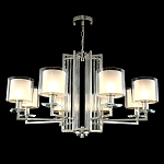 Люстра с 8-ю цилиндрическими плафонами из стекла Laurent варинант исполнения - 8 | Loft Concept в Рязани