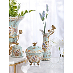 Шкатулка голубого цвета с цветочными орнаментами Blue Garden варинант исполнения - 6 | Loft Concept в Рязани