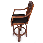 Барный стул из ротанга Eloise коричневый варинант исполнения - 3 | Loft Concept в Рязани