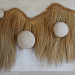 Большая дизайнерская Инсталляция из соломы RAFFIA Installation  варинант исполнения - 5 | Loft Concept в Рязани