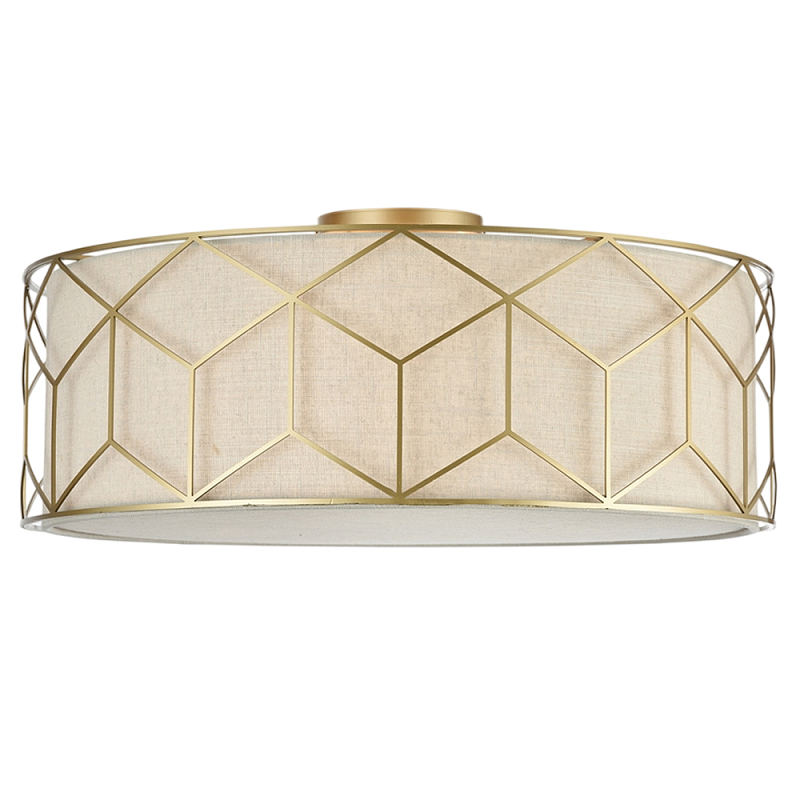 Потолочный светильник Messina Е27 Золотой Бежевый в Рязани | Loft Concept 