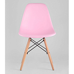 Пластиковый стул на ножках из массива бука Eames Pink варинант исполнения - 4 | Loft Concept в Рязани