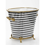 Фарфоровое кашпо Black and white square варинант исполнения - 2 | Loft Concept в Рязани