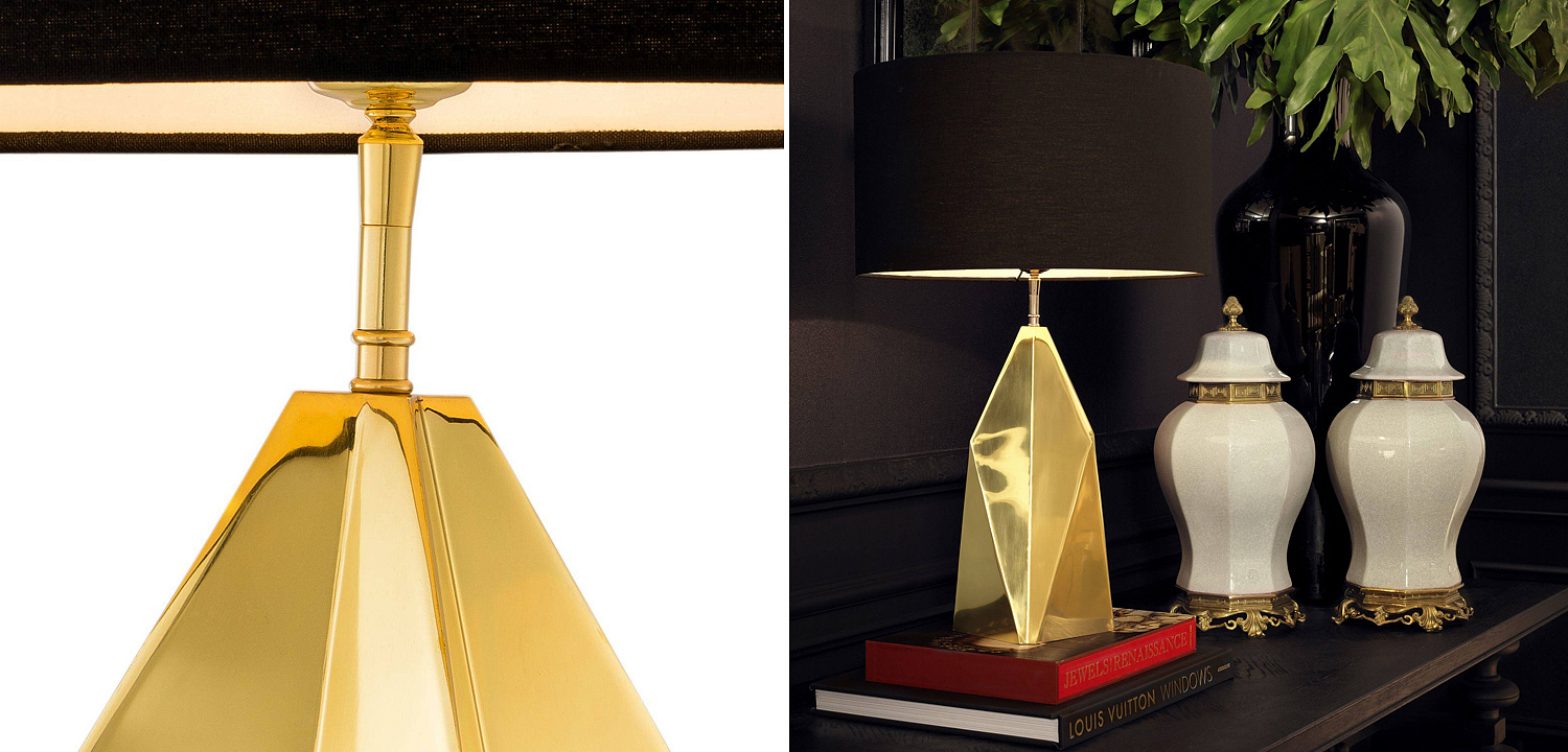 Настольная лампа Eichholtz Table Lamp Setai brass Настольная лампа Eichholtz Table Lamp Setai brass - Loft-Concept в Рязани