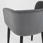 Мягкое кресло на металлических ножках Shaggy Dark Grey варинант исполнения - 6 | Loft Concept в Рязани