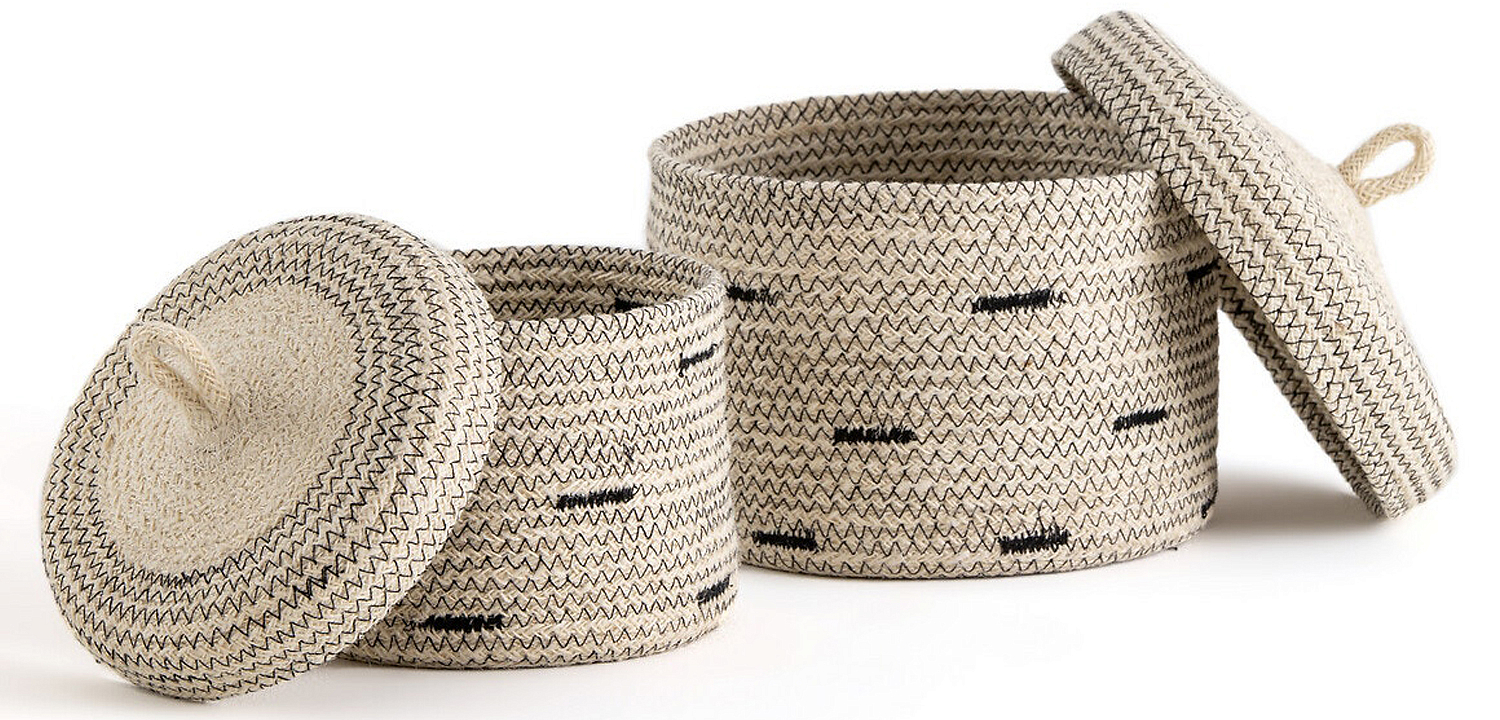 Комплект корзин из джута Wicker Baskets Комплект корзин из джута Wicker Baskets - Loft-Concept в Рязани