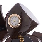 Настольный письменный набор из природного камня обсидиана коричневого Team leader варинант исполнения - 3 | Loft Concept в Рязани