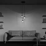 Подвесной светильник The column of light варинант исполнения - 6 | Loft Concept в Рязани