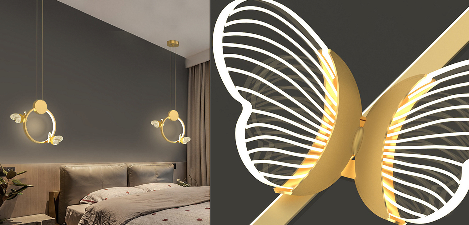 Светильник Butterfly Gold Circle Светильник Butterfly Gold Circle - Loft-Concept в Рязани