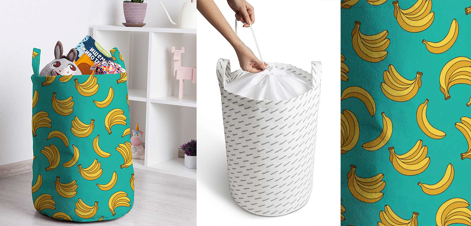 Корзина Bananas Pattern Basket Корзина Bananas Pattern Basket - Loft-Concept в Рязани