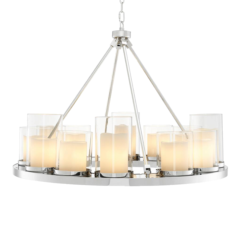 Люстра Chandelier Summit Сircle Нержавеющая сталь Прозрачный (Transparent) Белый Люстра Chandelier Summit Сircle Нержавеющая сталь Прозрачный (Transparent) Белый в Рязани | Loft Concept