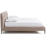 Кровать с обивкой велюр Hazel Velour Beige Bed варинант исполнения - 3 | Loft Concept в Рязани