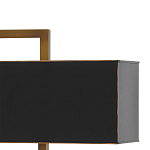 Настольная лампа прямоугольная с черным абажуром Strictness of Forms варинант исполнения - 1 | Loft Concept в Рязани