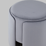 Пуф Alice Poof Grey Серый велюр варинант исполнения - 4 | Loft Concept в Рязани